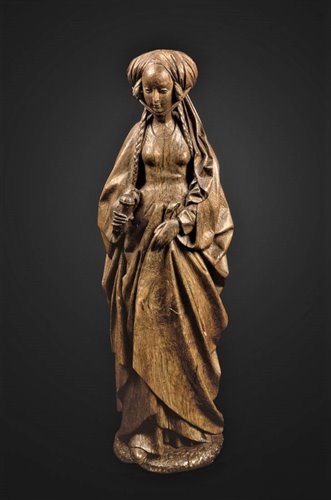 Madeleine, sculpture en Bois  Flamand